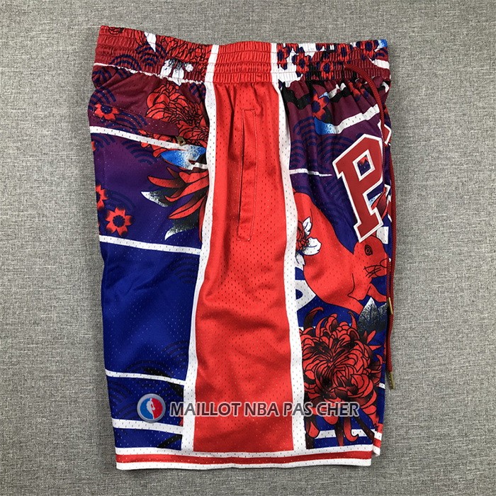 Short Philadelphia 76ers Lunar New Year Mitchell & Ness Just Don Rouge